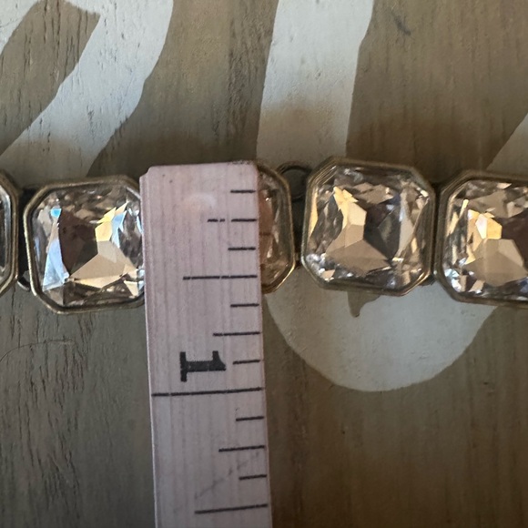 Square Rhinestone Bracelet - Picture 6 of 8